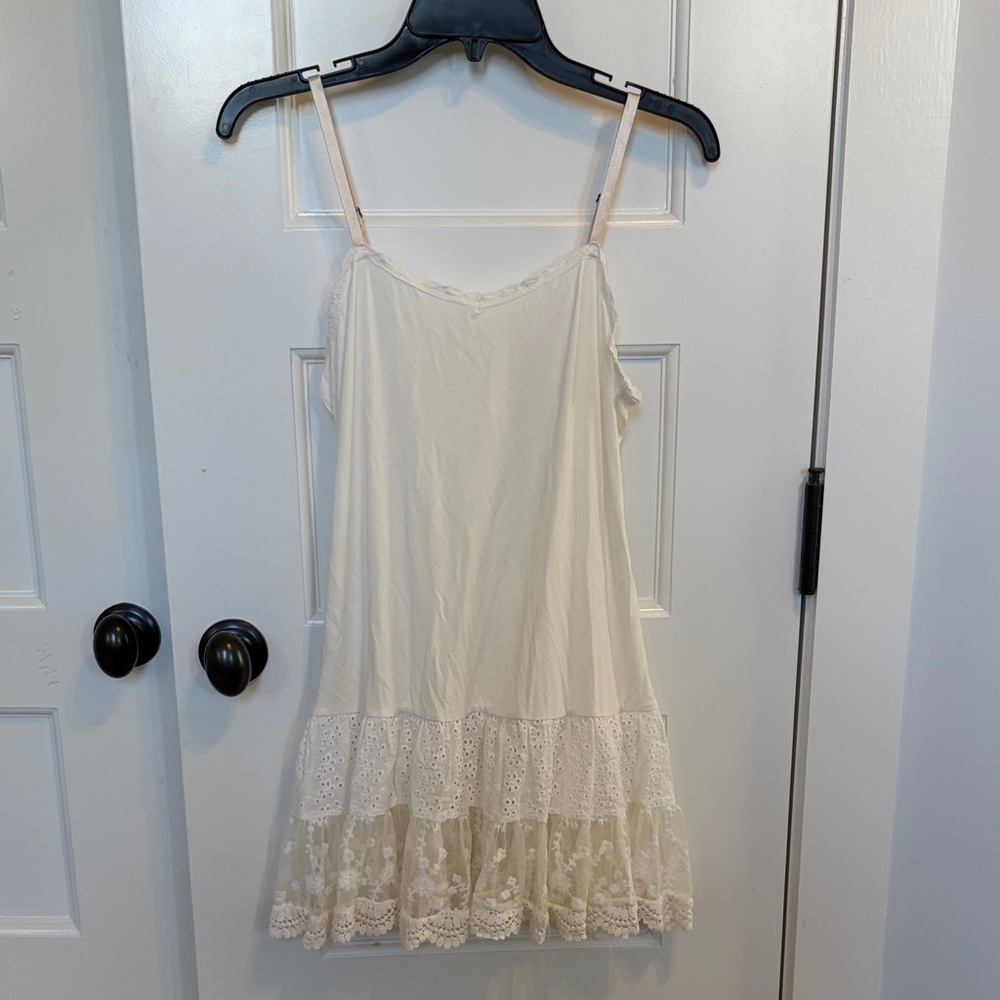 Matilda Jane Cream Lace Tiered Slip Tank